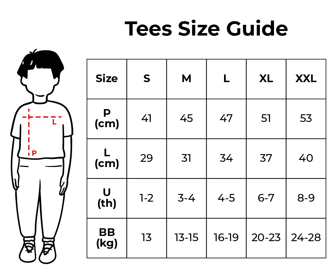 TEES SIZE